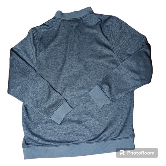 Under Armour Men's Large Golf Storm Sweater Gray Fleece 1/4 Zip Long Sleeve - Picture 5 of 15
